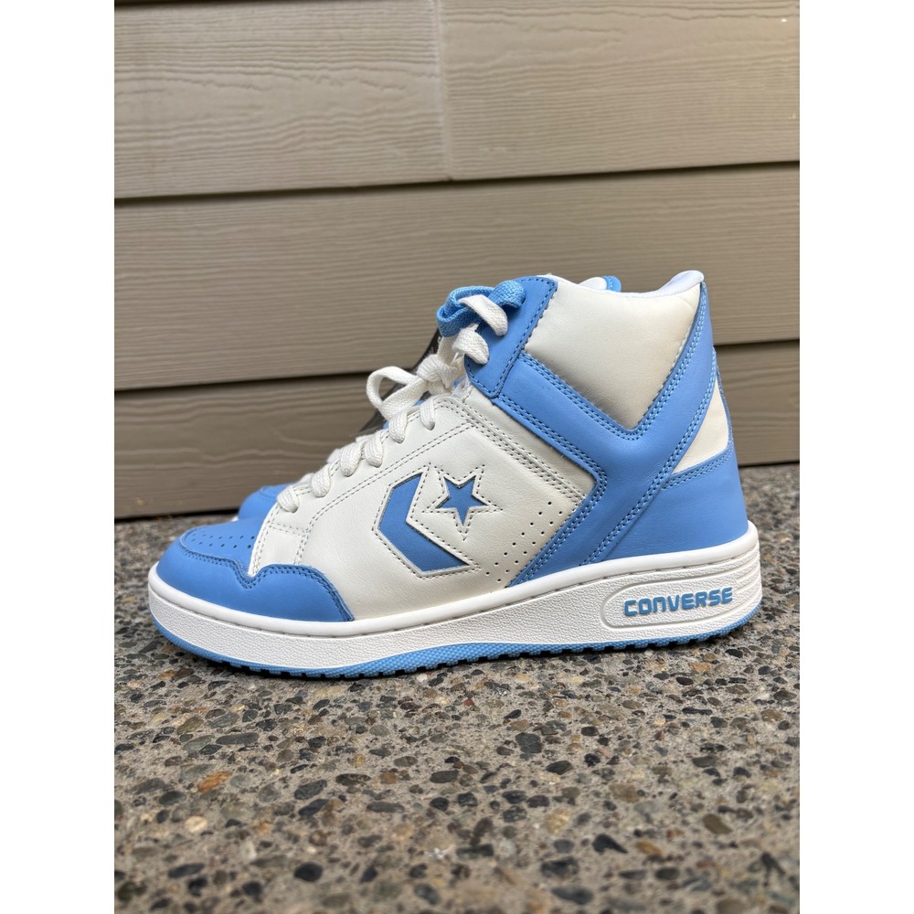 NEW Converse Weapon Blue White A10597C UNC Larry Bird Magic Johnson Men 9/W 10.5 - Picture 3 of 11